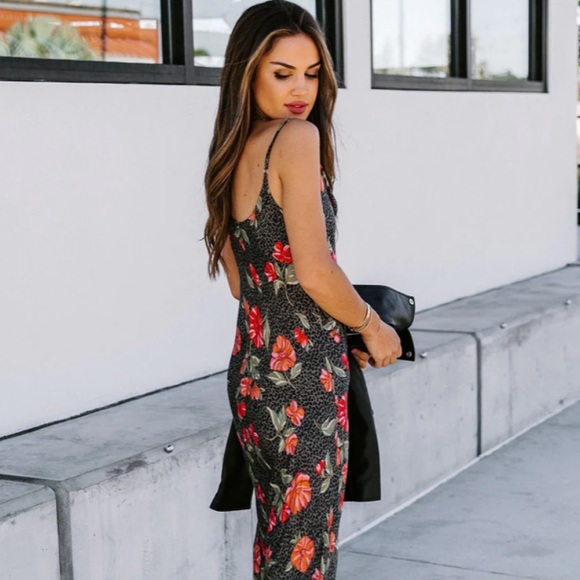 PRINTED COWL SLIP DRESS - SOLD OUT ONLINE - Picture 2 of 3